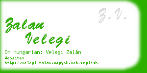 zalan velegi business card